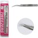 Szeles Vetus Stainless Steel Curved Slant Tip Tweezer ST-17 - Non-magnetic Eyelash Eyebrow Makeup Tool - Buy Online on GoSupps.com