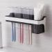 Arinal Wall-Mounted Toothbrush Holder - No Punch Bathroom Storage for Toothpaste & Makeup Accessories - Buy Online on GoSupps.com