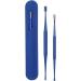Ear Cleaning Tool Set - Gentle Two-Tips Curette Kit for Kids & Adults - Portable Ear Wax Discharging Supplies - 360 Degree Thorough Cleaning - Blue - Buy Online on GoSupps.com