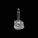 3 Pairs TPU High Heel Replacement Tap Caps for Women - 2.4mm Pin - Transparent/Silver Tone - Buy Online on GoSupps.com