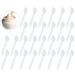 200 Pcs Disposable Facial Cream Spatulas Makeup Mask Tip Scoops Plastic Facial Cream Mask Tip Spatulas for Mixing and Sampling Cosmetics