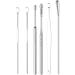 Ear Scoop 6-Piece Set of Ear Picking Tools Adult Ear Pick Ear Scoop Stainless Steel Portable Keychain Ear Scoop - Buy Online on GoSupps.com