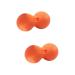 Beaupretty 2 STK peanut massage ball muscle rolling peanut fitness ball gymnastics ball gynastics ball peanuts ice hockey deep tissue massage ball double lacrosse massager yoga scrollrad Epp