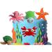 Sea Cake Toppers Set - Under the Sea Birthday Decorations for Kids' Ocean Theme Party - Buy Online on GoSupps.com