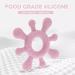 Mostara Star Shape Rudder Baby Teether Ring | Non-Toxic BPA Free Silicone | Easy Grip & Teething Pain Relief | Pink - Buy Online on GoSupps.com