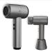 Cordless Hair Dryer Rechargeable Travel Blow Dryer Portable Hair Dryer with 3 Levels Wind Speed Adjustment Lightweight Hairdryer for Home Salon Women Gray Grey
