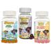 Vitastars Kids Complete Wellness Bundle Multivitamin + Probiotic+ Elderberry Immunity Gummies Gluten Free Vegan 3 Pack