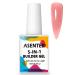 ASENTER Builder Gels 15ML in a Bottle cover Nude Pink Rubber Gel Nails Extension Gel Base Gel Nail Strengthener Hard Gel UV/LED Gel Nail Polish Gel for Broken Nails Repair