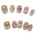 Handmade Wearing Nail Whitening Advanced Short Nail Design Detachable Teenage Heart Nail Pieces 10PCS (Size : L) 1 count (Pack of 1)
