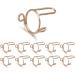 10 Pcs Metal Open Nail Rings Elegant Fingertip Statement Jewelry Metal Nail Art Rings Copper Material Women Girl Nail Rings gold - Buy Online on GoSupps.com