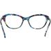 Mini Cat Eye Reading Glasses for Women - Colorful Plastic Frames Floral Pattern 1.0 Diopter Free Case Included - Buy Online on GoSupps.com