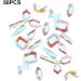 dijiusidy 50 Pieces Glass Crystal Set Eye-catching Personalized Nail Art Rhinestones DIY Handcraft Manicure Accessories for Card Making Aurora AB - Buy Online on GoSupps.com