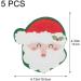 5pcs/Set Santa Claus Christmas Tree Christmas Stockings Shape Cleaning Sponge Rubs Reusable Sponge Cleaning Supplies White 4.33*4.13inch - Buy Online on GoSupps.com