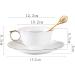 Phnom Penh in Elegant White Ceramic Cup Saucer Coffee Lunch Timpani Cup Home Kitchen Office - Buy Online on GoSupps.com