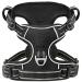 Heele dog harness no-pull dog harness breast dishes for small dogs softly breathable adjustable reflective dog dishes anti-pull with padded handle black XS XS new black