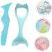 DOITOOL Make Up Stencils 2pcs Heated Lash Curler Eyeshadow Eyeliner Applicators Makeup Eyeliner Mascara Guard Ruler Heating 15x5.7cm - Buy Online on GoSupps.com