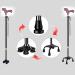 Old Man Crutches Leading Cane Four Foot Lamp with Crutches Non Slip Aluminum Telescopic Four Corner Stick Gift Practical - Buy Online on GoSupps.com