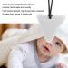 Children's Childhood Diseases Necklace & Baby Bite Ring - Toddler Chew Toy Gift (Deep White) | International Shipping - Buy Online on GoSupps.com