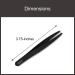 Deborah Lippmann Tweezers Slant Pointed | Precise for Plucking Eyebrows Splinters Hair Removal Shape | Easy to Use Professional Stainless Steel - Buy Online on GoSupps.com