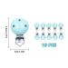 Hitopin Pacifier Clips Set - 10 Blue Wood Pacifier Holders & Accessories for DIY Tinkering - Secure & Stylish Baby Pacifier Closures - Buy Online on GoSupps.com