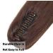 Buy SEGO Real Hair Ponytail Extension - 100% Remy Clip-In Braid Dark Brown #2-1 (18/45cm) - International Shipping Available - Buy Online on GoSupps.com
