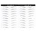 DRESSOOS 2 Pairs Realistic Waterproof Imitation Eyebrows adhesive eyebrow template 4D Hair-like Authentic Eyebrows Eyebrow Stickers eyebrow makeup stickers 3d supplies modify 1 count (Pack of 1) Black