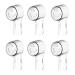 Cellena Toothbrush Covers Caps Compatible with Oral B Replacement Heads Fits for iO Series Ultimate White Ultimate Clean and Gentle Care Toothbrush Heads Protector Travel Must Haves(6pcs) Transparent