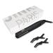 3 in 1 Hair Styling Tool: Straightening Brush Crimper and Flat Iron | Heated Brush for Smooth Anti-Frizz Hair | Electric Straightener