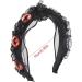 TQUXNGA Evil Eyes Headband For Women Pleated Headband Black a Headband Gothic Headband Goth Headpiece Punk Headband - Buy Online on GoSupps.com