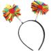 TQUXNGA Hairband with Colorful Pompoms for Parties Stage Performences Eye-catching Party Headband Birthday HeadWear Purple - Buy Online on GoSupps.com