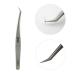 Vetus Ultra Rigidity Curved Dolphin Tweezer - Anti-Static Stainless Steel for Individual Volume Lashes | 1PC with Black Leather Case - Buy Online on GoSupps.com