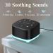 Meditation White Noise Machine | 30 Soothing Sounds | Volume Control | 12 Night Light | Portable Sound Machine for Sleep Therapy | AC/USB Powered | Travel Friendly | Ideal for Baby Kids Adults | Black - Buy Online on GoSupps.com