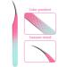 Dassen Professional Lash Tweezers for Mega Volume Eyelash Extensions - Gradient Pink - Buy Online on GoSupps.com