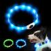 Laroo LED Dog Collar - USB Rechargeable Night Safety Luminous Collar for Small Medium Large & Long-Haired Dogs - 3 Modes 65cm x 2.5cm Blue - Buy Online on GoSupps.com