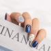 Bohend Blue Pearl Square Press-On Nails - 24 pcs Heart Shiny Fake Nails for Women & Girls - International Shipping Available - Buy Online on GoSupps.com