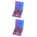 POPETPOP 2pcs 9 Matte Eyeshadow Shimmer Eyeshadow Women Eye Shadow Eyeshadow Palette Powder Eye Shadow Flash 1 count (Pack of 1) Purplex2pcs