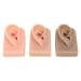 3-part silicone ear model soft flexible right ear 3 colors easy to use reusable human ear model