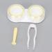 OKAT Yellow Contact Lens Case - Portable Easy to Clean Storage Box for Travel | Ideal for International Shipping - Buy Online on GoSupps.com