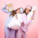 Kids Silk Sleep Mask Set - 4 Pack Adjustable Eye Masks for Sleeping and Travel - Purple, Pink, Sky Blue, Taro - Buy Online on GoSupps.com