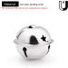 CLLOOTVE 1.6-Inch Metal Craft Bells for Christmas Decoration - 16pcs Silver Bright Silver - Buy Online on GoSupps.com