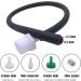 20-Inch Silicone Nozzle Enema Attachment - Reusable Douche - Black Hose Nozzle | International Shipping Available - Buy Online on GoSupps.com