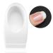 French Nail Dip Container Smile Line Maker Nail Tips Mold Guides Manicure Tool(White)