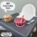 Alimos Stainless Steel Toddler Feeding Spoon and Fork Set - Safe Cutlery for Kids (Pale Grey) - Buy Online on GoSupps.com