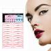 16 Sheets Eyebrow Stencil Eyebrow Stamp Stencil Eyebrow Template With Strap 3 Minutes Makeup Eyebrow Artifact for Makeup