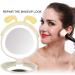 HURRISE Lighted Mirror Lightweight Mirror with Lights Travel Mirror 3000mAh USB Power Bank Compact Mirrors Travel Use for Home Use Touch Up Daily Use (Yellow) - Buy Online on GoSupps.com