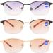 Vevesmundo Bifocal Sun Reading Glasses Set - Metal Tinted Protection for Men | +1.0 to +3.5 | 3 Pieces - Buy Online on GoSupps.com