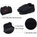 Adjustable Closure Lightweight Casual Walking Sneakers - Black 2 7.5 Wide - Buy Online on GoSupps.com