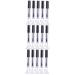 OHPHCALL 15 Pcs Eyelash Brush Tube Funnel Empty Tube with Inner Plug Empty Eyelash Serum Tube Black Lid 1 g (Pack of 1) Blackx3pcs