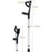GHFTCCF Adjustable Crutches for Adults Folding Forearm Crutches (Open Cuffs) Lightweight Aluminum Crutches for Height 140-190cm (Color : 1Unit) Anniversary - Buy Online on GoSupps.com
