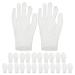 PATKAW 12 Pairs Moisturizing Overnight Gloves Working Cotton Gloves White Cotton Gloves for Dry Hands